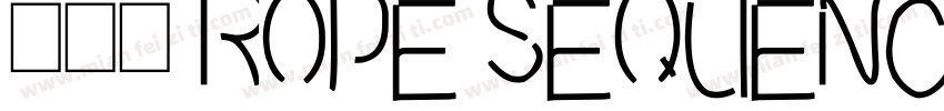 圈码字 ROPE SEQUENCE NUMBER ST字体转换
